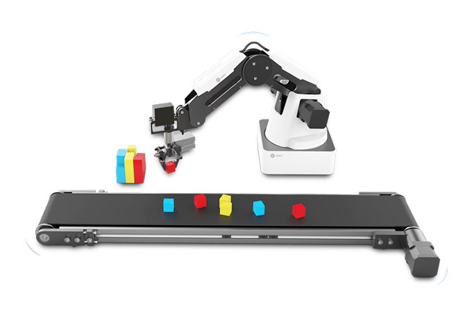 Dobot 컨베이어 분류 라인 · AI 분류 스마트 팩토리